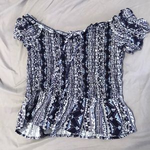 target off the shoulder crop top